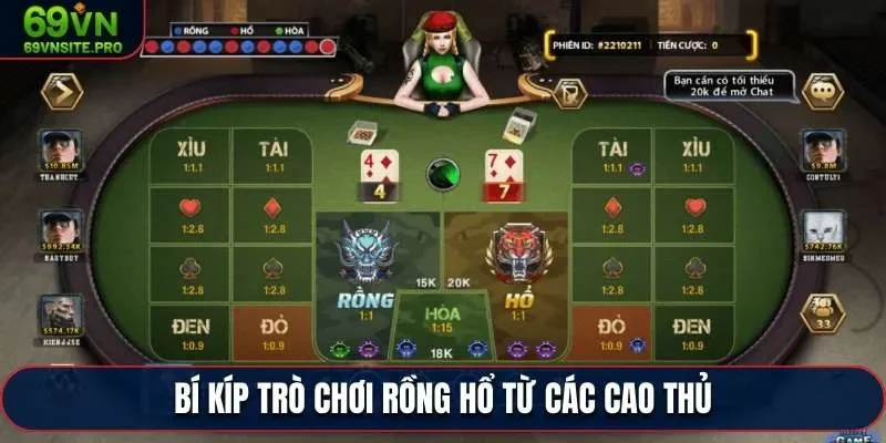 Bí kíp trò chơi Rồng Hổ từ các cao thủ