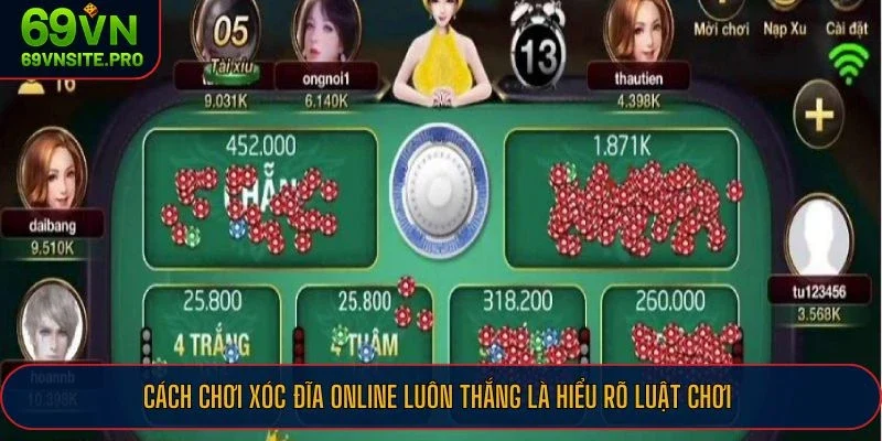 Cách Chơi Xóc Đĩa Online Luôn Thắng Từ Cao Thủ Tại Nhà Cái 69VN 5 Áp dụng cách chơi xóc đĩa online luôn thắng ngay tại 69VN