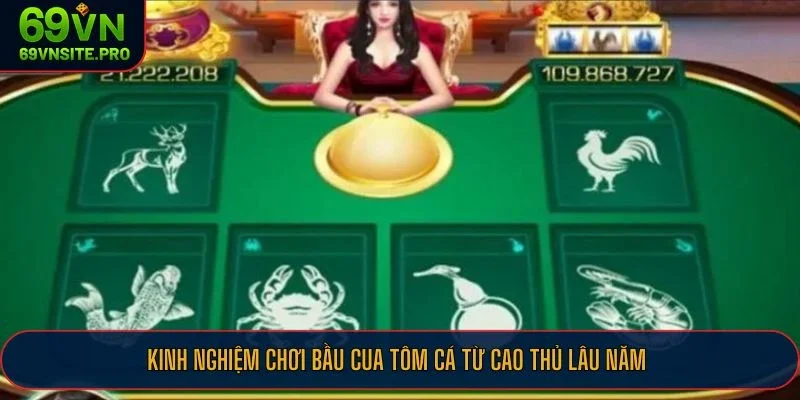 Kinh nghiệm chơi bầu cua tôm cá từ cao thủ lâu năm