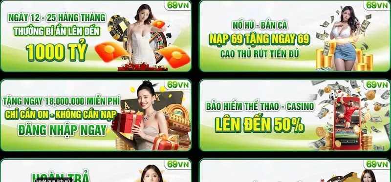 69VN - Nhà Cái Trực Tuyến Đỉnh Cao Top Đầu Hiện Nay 42 Khuyến mãi 69VN