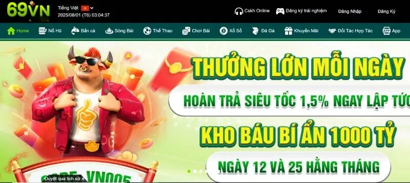 69VN - Nhà Cái Trực Tuyến Đỉnh Cao Top Đầu Hiện Nay 38 Nhà cái 69VN